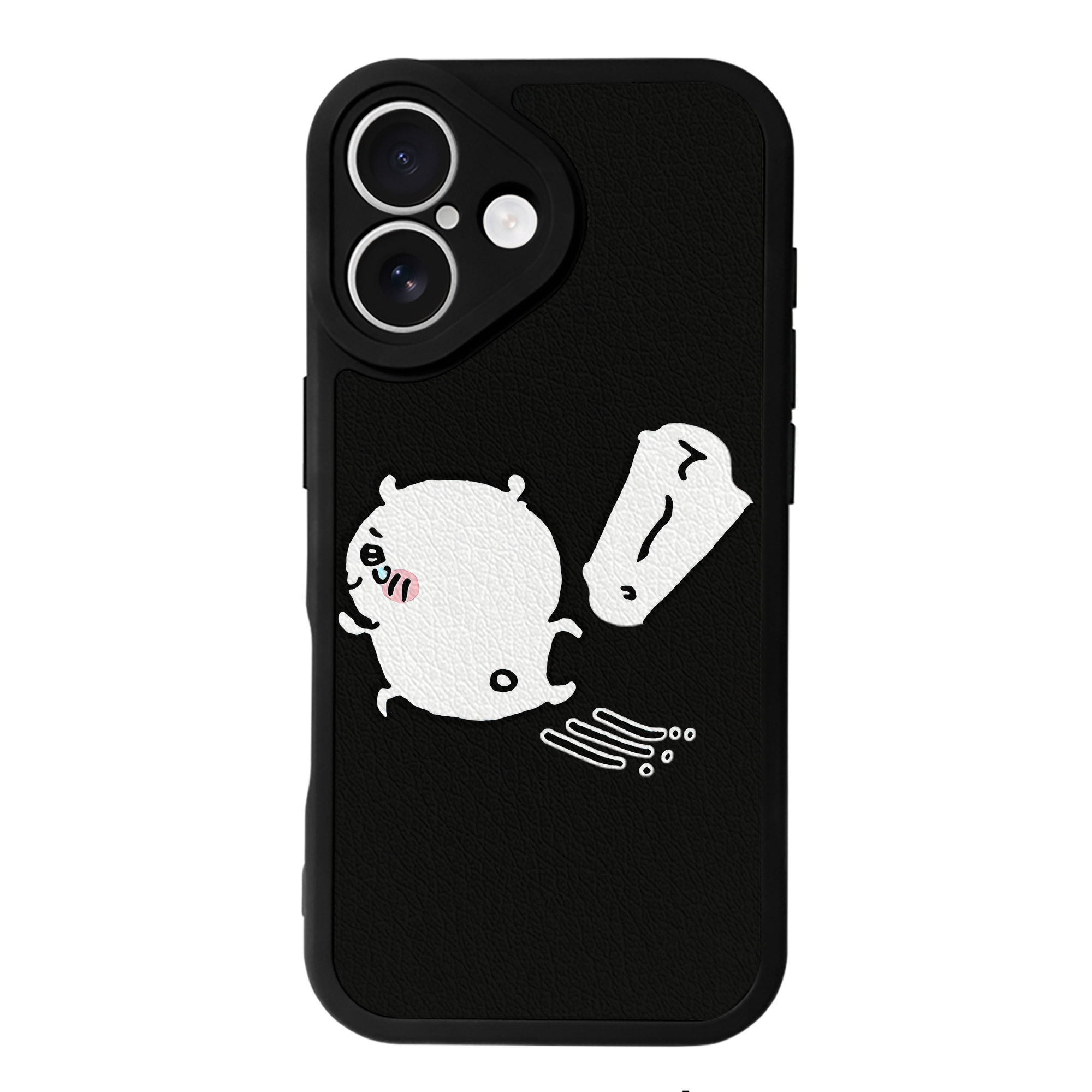 （画像用） ちいかわ ちいかわ Chii-kawa chiikawa 【iPhone 16シリーズ対応】シリコンスマホケース（レザー調） 材質：シリコン